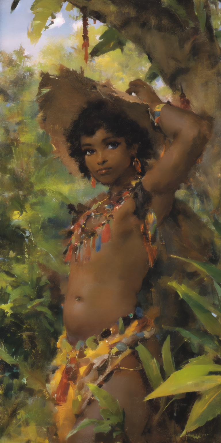 00729-402930720-absurdres, highres, ultra detailed,8k,solo,highres,dancing,africa,jungle_girl,adventure,high detail eyes,solo,  looking at viewe.png
